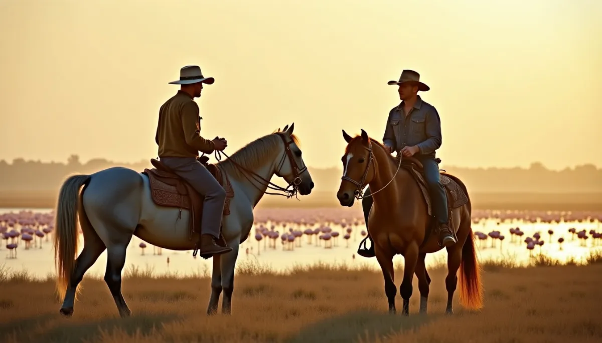 Cowboy américain vs gardian français : deux mondes, une même passion pour les grands espaces