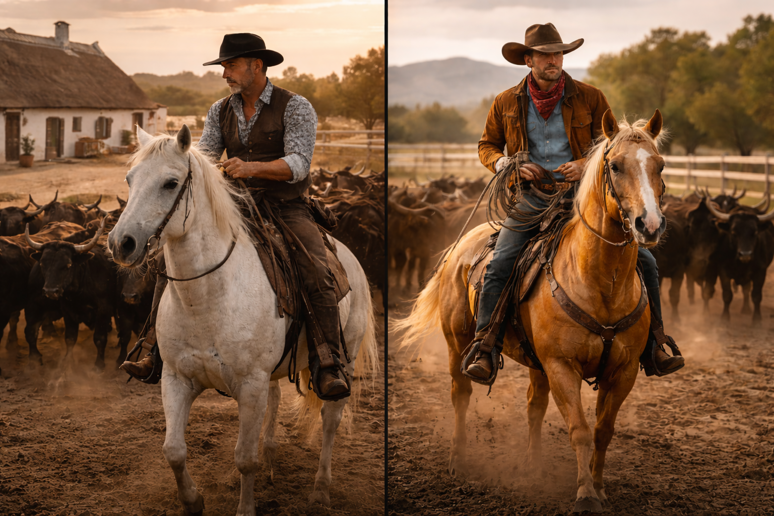 Le cheval Camargue vs le Quarter Horse: lequel est le meilleur cheval de bétail?