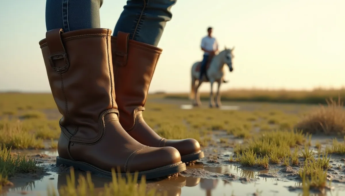 La botte camarguaise : L'élégance rustique et la résistance du "cowboy" du sud