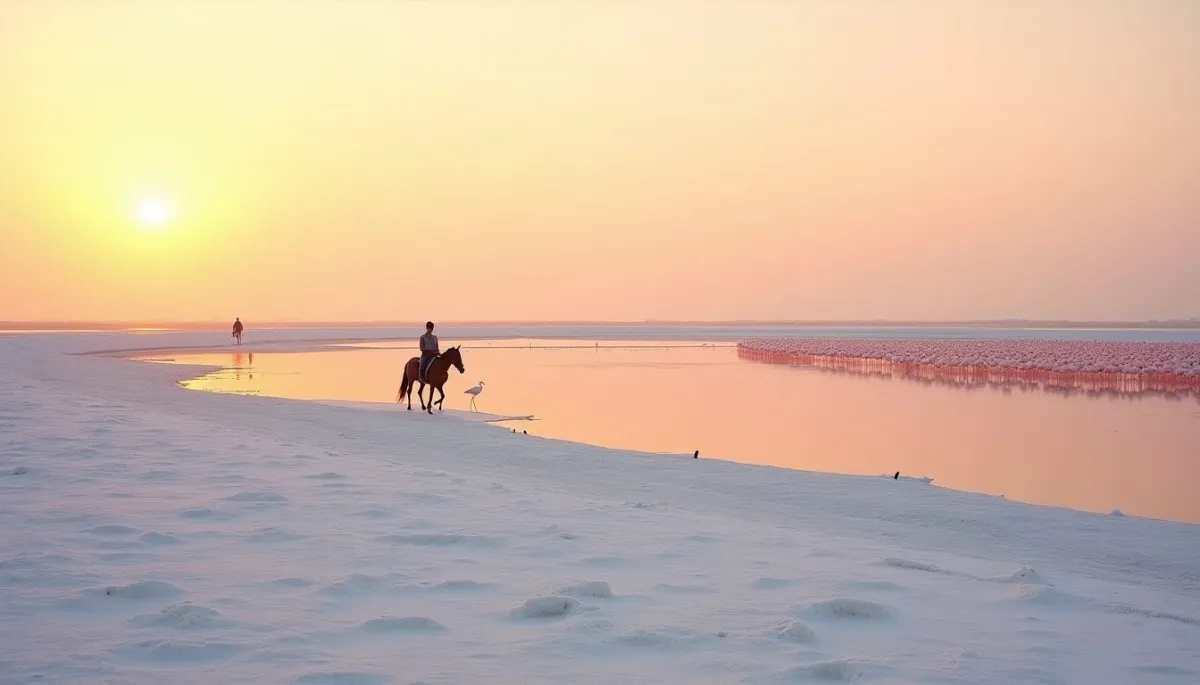 Les paysages sauvages des salins : le désert blanc et rose du sud de la France
