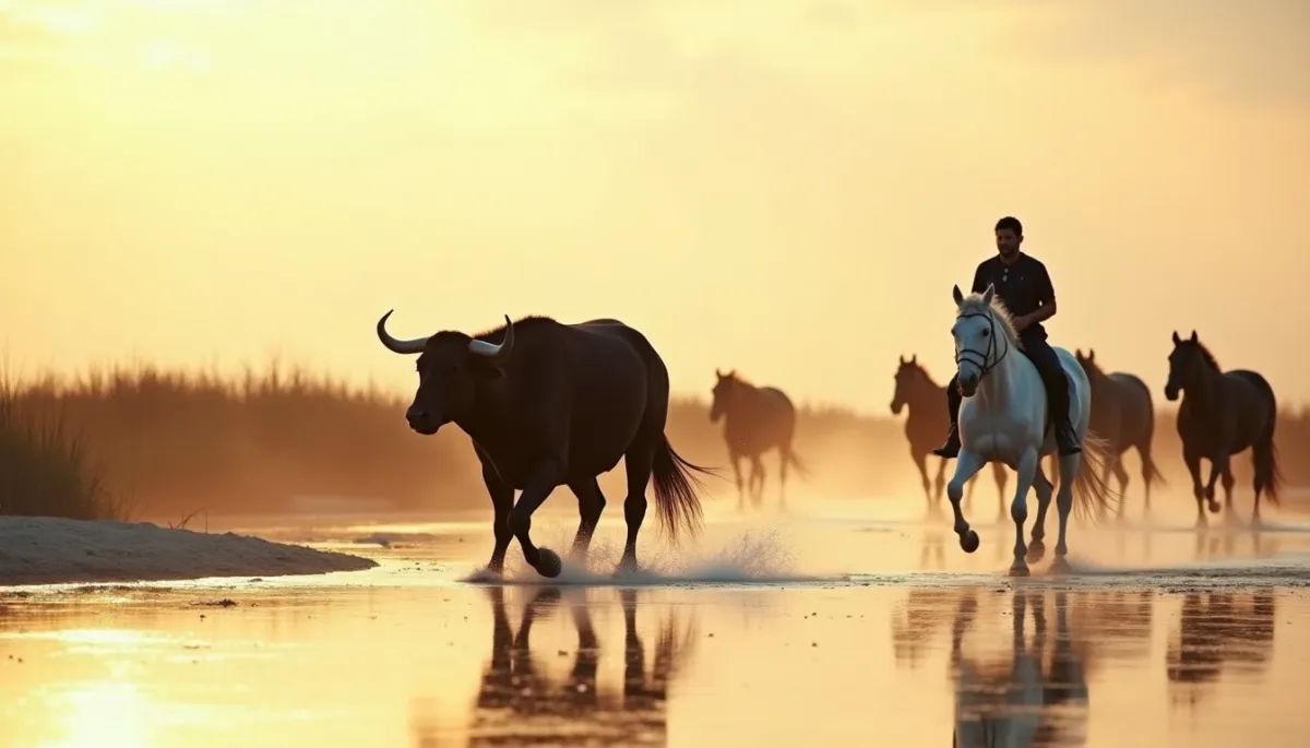 Le simbeù : le taureau meneur dans les manades camarguaises