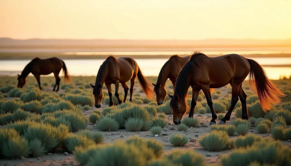 La flore de la sansouire : salicornes et obiones, le buffet sauvage des chevaux